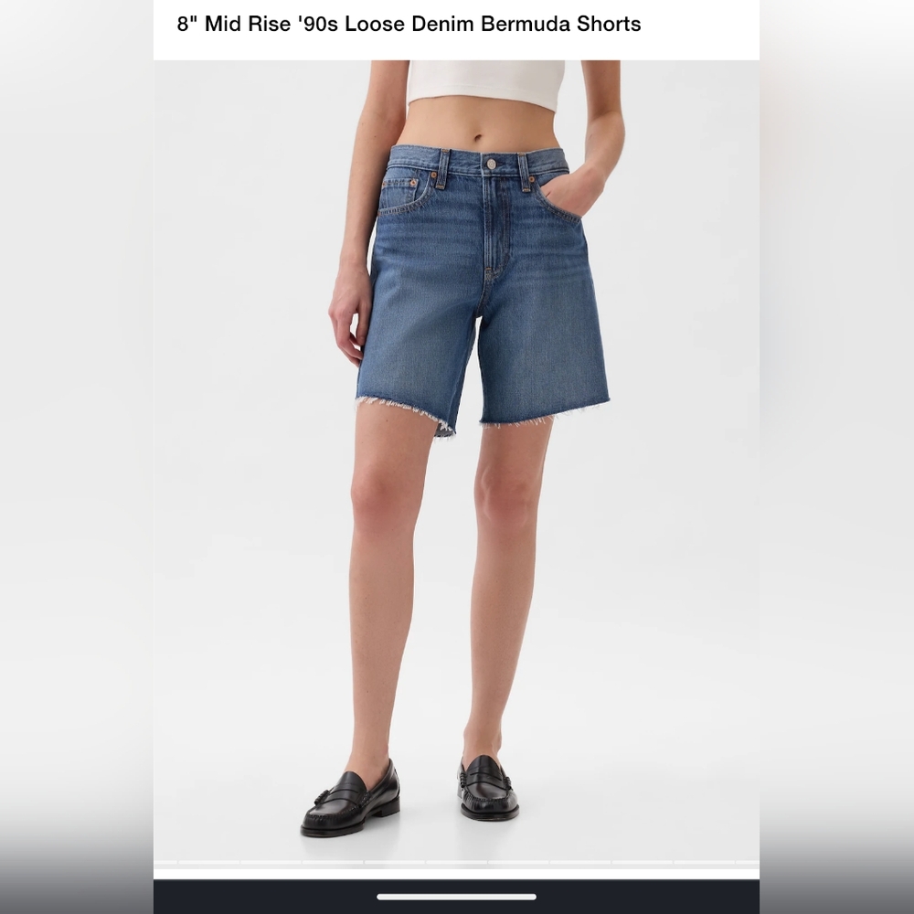 GAP Women's Denim Bermuda Shorts